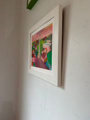 Pink Houses with Church