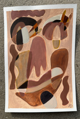 Face in Earth Tones III