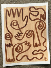 Mini Fingers and Faces in Tan and Brown