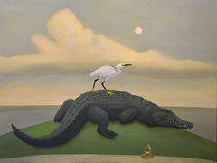 Alligator and Egret