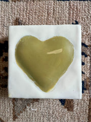 Loved, Soft Green Neutral Heart