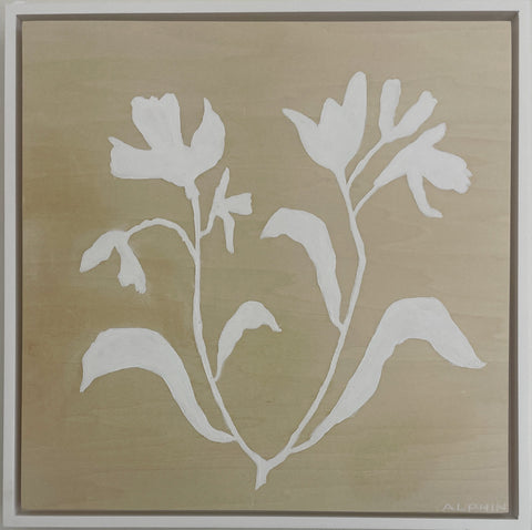 Birch & Blossoms I