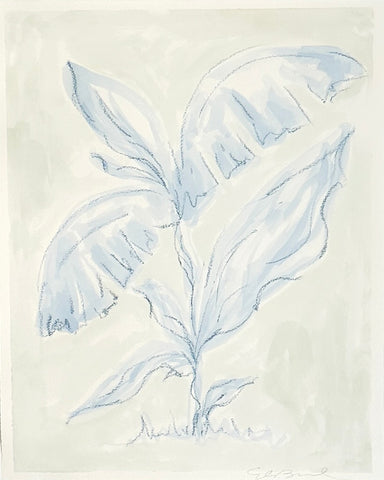 Blue Palm Leaves No. 6