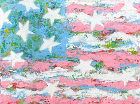 Pink & Blue Flag