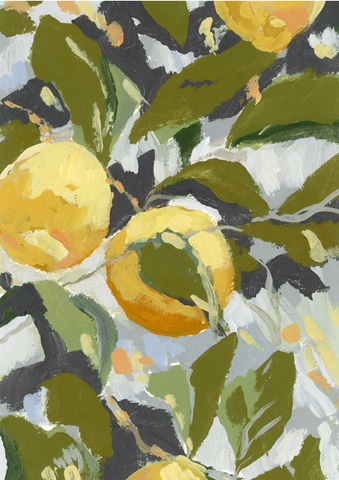 Mediterranean Lemon Print,  Medium