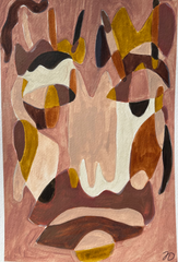 Face in Earth Tones II