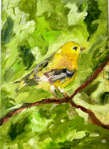 Goldfinch in Green