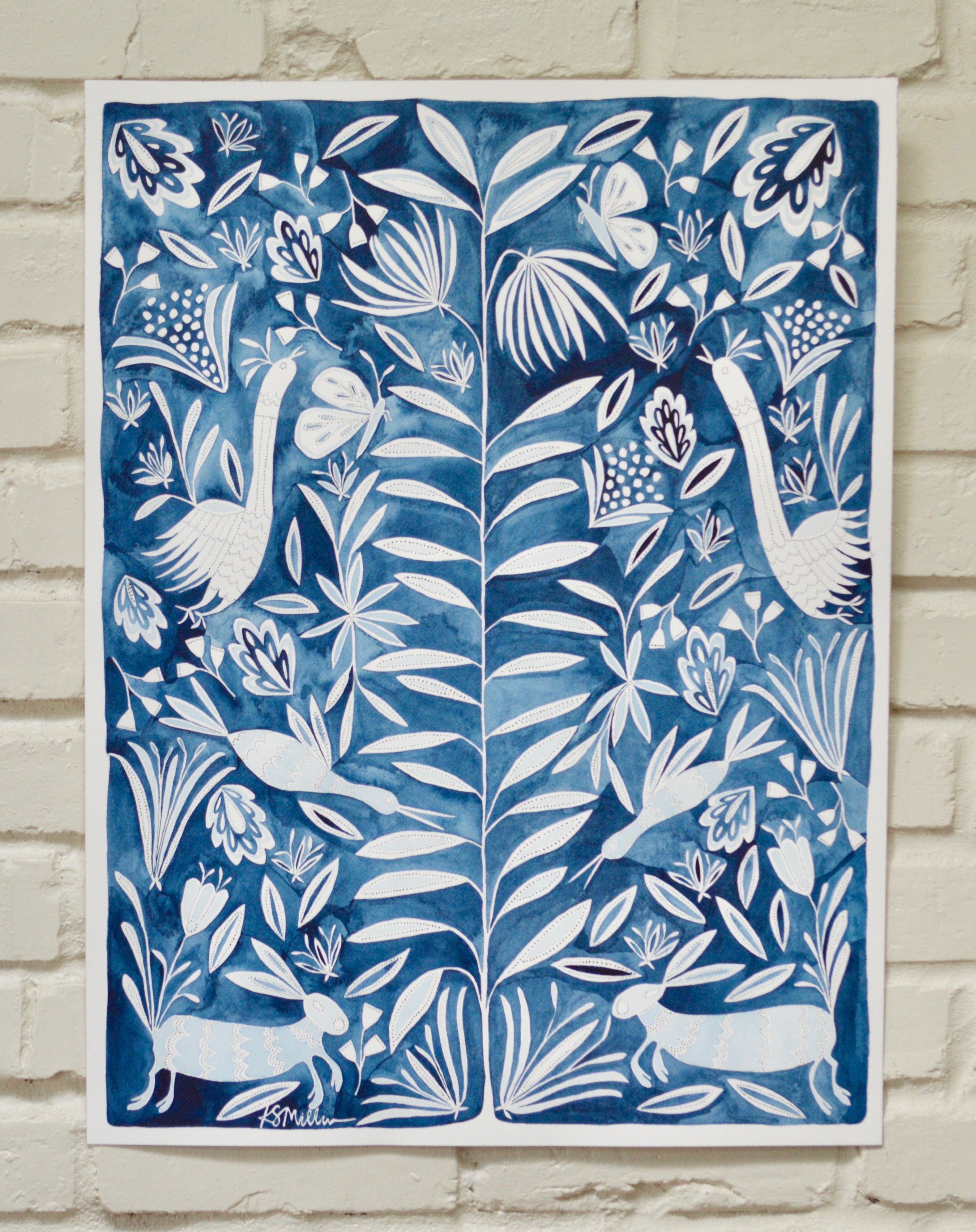 Garden, Indigo Series 02